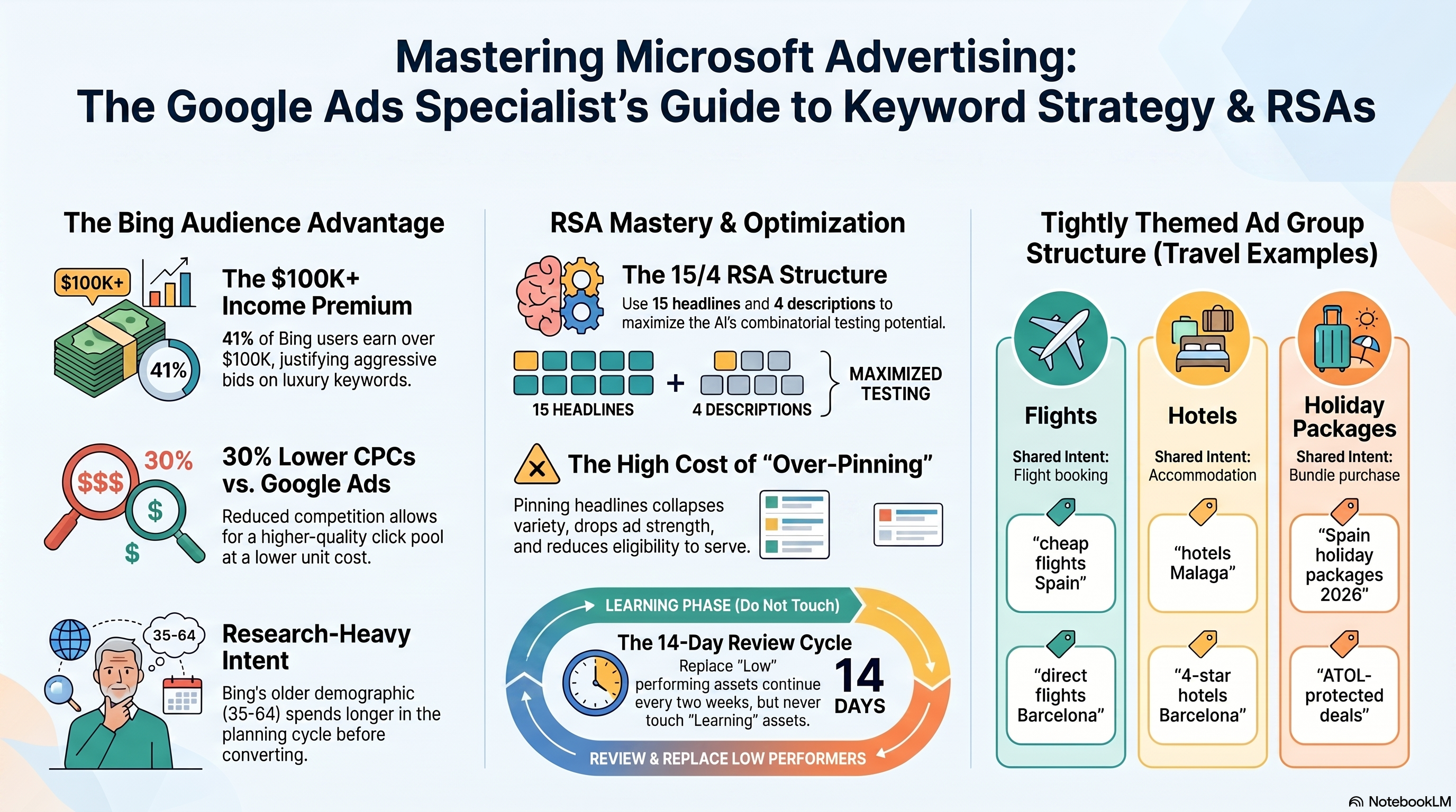 Use Microsoft Advertising Keyword Planner to identify and size travel keywords on the Microsoft Search Network